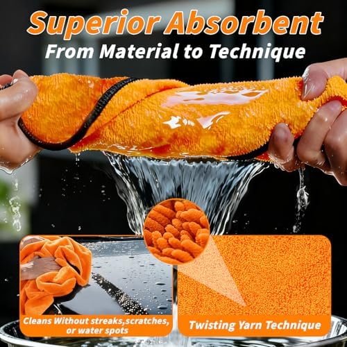 20 Pack Microfiber Car Drying Towel - Image 5