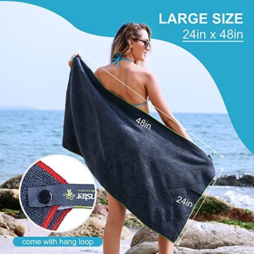4Monster 4-Pack Quick Dry Microfiber Travel Towels – Super Absorbent, - Image 6