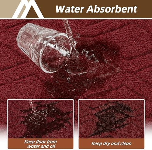 COSY HOMEER Kitchen Rugs 24"x35" Non-Slip Washable Kitchen Mats - Image 5