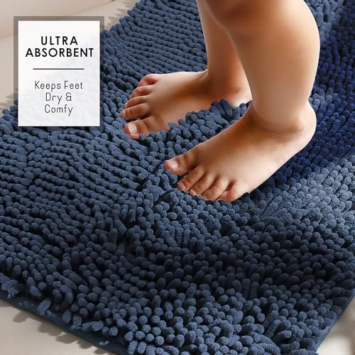 Hearth & Harbor Bathroom Rugs, Chenille Bath Mat - Image 4