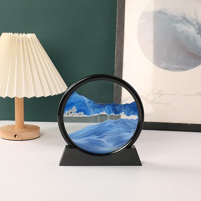 Moving Sand Art Liquid Motion, 3D Deep Sea Sandscape Color Quicksand Decor - Image 2