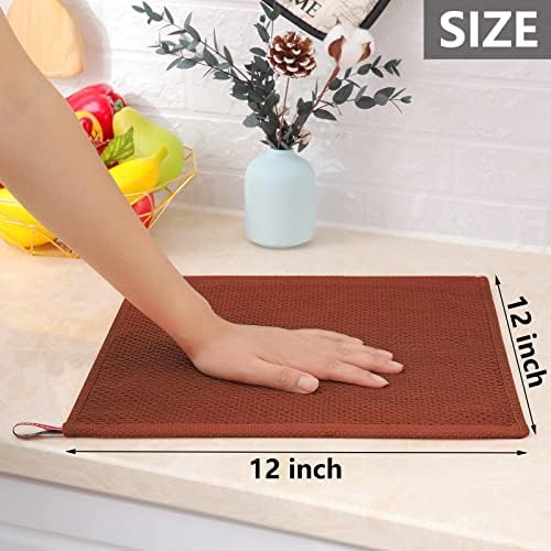 Homaxy 100% Cotton Waffle Weave Kitchen Dish Cloths - Image 5