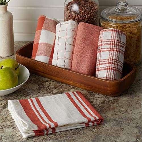 DII Everyday Basic Kitchen Collection Large Woven Cotton Dishtowel/Tea Towel Set - Image 3