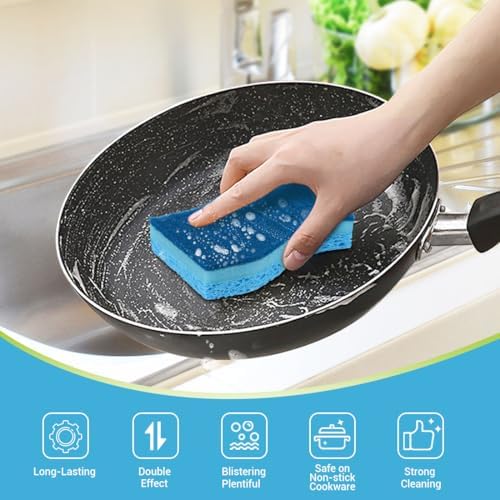 AIDEA Sponges Kitchen, Non-Scratch Scrub Sponge, Sponge - Image 2