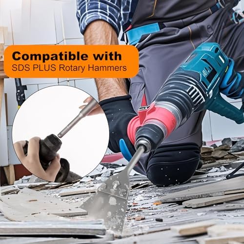 SDS Plus Floor Scraper Kit, 5 Inch x 11 Inch Tile Removal Tool - Image 6