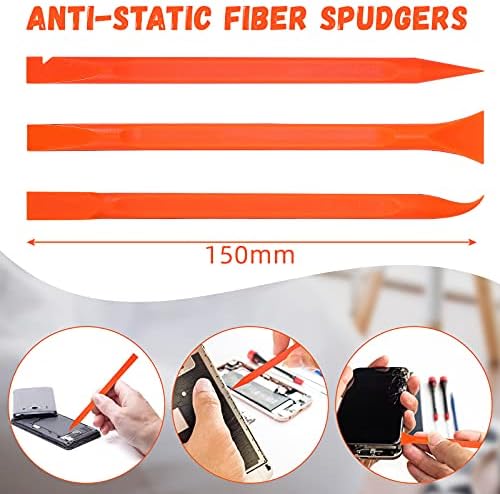 Minatee 18 Pcs Carbon Fiber Plastic Scrapers Cleaning Tool Non-scratch Plastic - Image 2