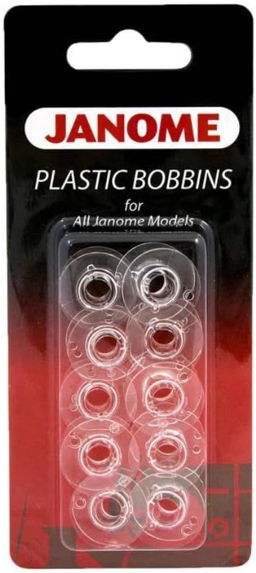Janome 10-Pack Plastic Bobbins for All Janome Models by JanomeSewingMachines