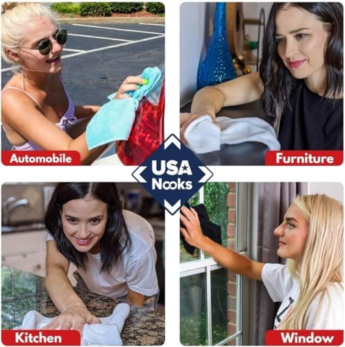USANOOKS Premium 300GSM Microfiber Cleaning Cloth - Image 7