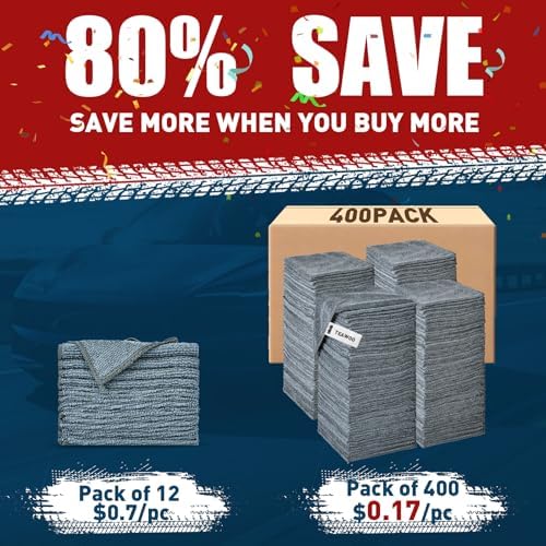 Microfiber Cleaning Cloths Bulk-400 Pack - Image 2