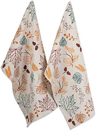 DII Fall Kitchen Towels for Kitchen Decorative Cotton Dish Towel Set, Autumn by DII