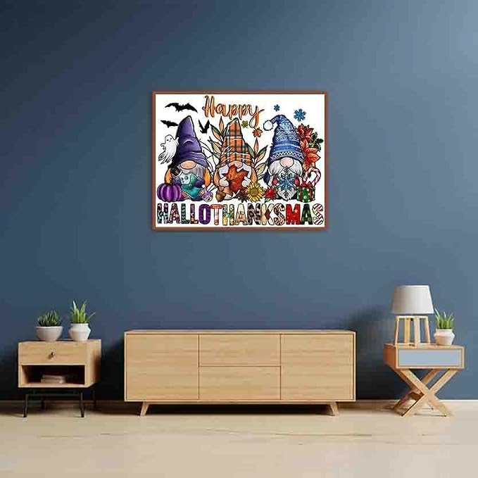 Halloween Cross Stitch Kits for Adults Beginner, Gnome Counted Cross Stitch - Image 3