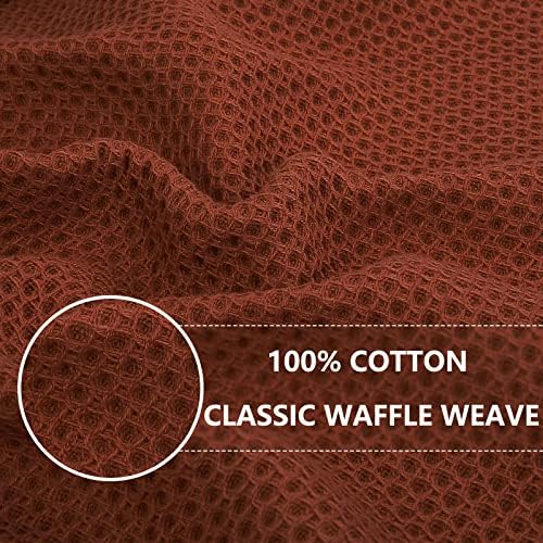 Homaxy 100% Cotton Waffle Weave Kitchen Dish Cloths - Image 2
