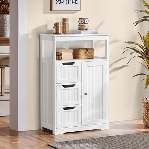 Yaheetech Small Freestanding Bathroom Storage Cabinet - Image 4