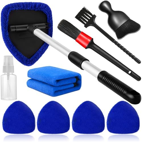 Qydipclin 10pcs Windshield Cleaning Tool Car Interior Window Cleaner Kit by Qydipclin
