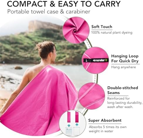 4Monster Quick Dry Travel Towel - Image 3