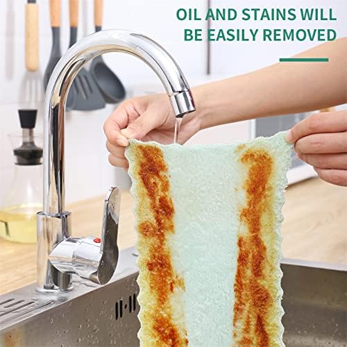 Bessrung 20 Pack Kitchen Dish Cloths Absorbent Microfiber Cleaning Cloth - Image 5