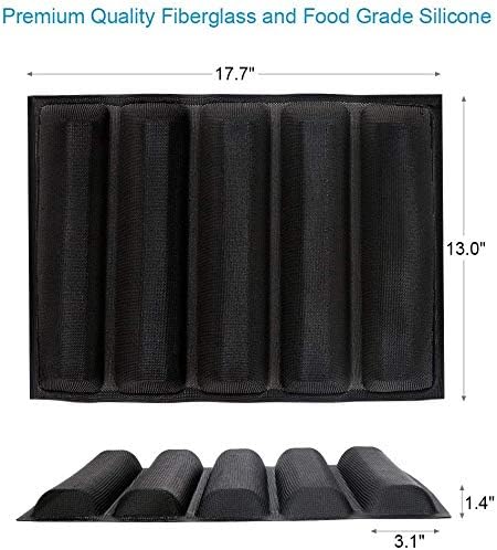 Baker Boutique Silicone Bread Mold 5 Loaf Baking Mould Flexible Reusable Forms - Image 2