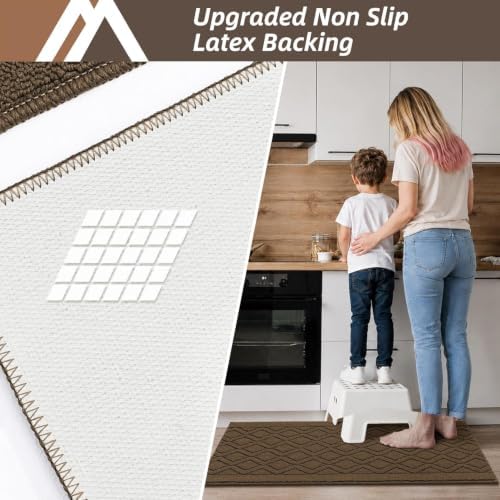 COSY HOMEER 48x20/30X20Inch Kitchen Rug Mats Non-Slip Washable - Image 3