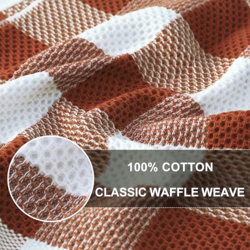Homaxy 100% Cotton Kitchen Towels and Dishcloths Set of 8 - Image 2