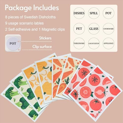 Eulnars Reusable Paper Towels, Swedish Dishcloths - Image 5
