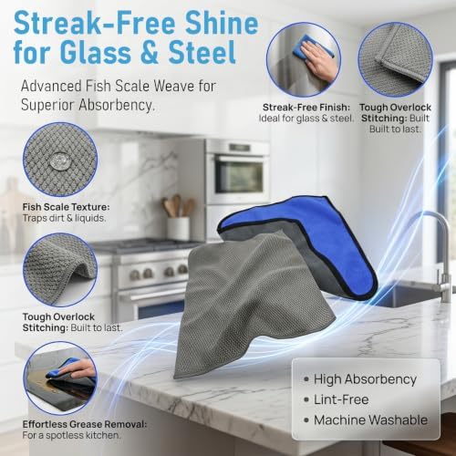 Glass Cooktop Cleaning Kit, Glass Cooktop Cleaner Brush Set, All-in-One Stove - Image 6