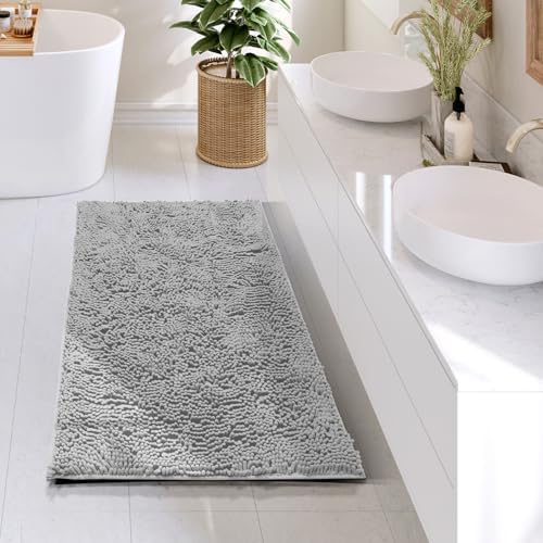 Hearth & Harbor Bathroom Rugs, Chenille Bath Mat - Image 2