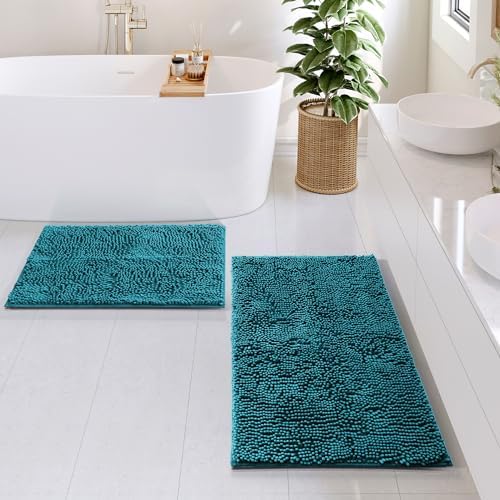 Hearth & Harbor Bathroom Rugs, Chenille Bath Mat - Image 2