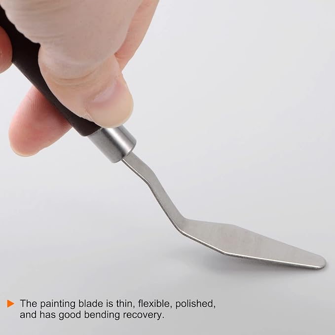 HARFINGTON 2pcs No.7 Palette Knives 10mm Width Stainless Steel Small Pointy - Image 5