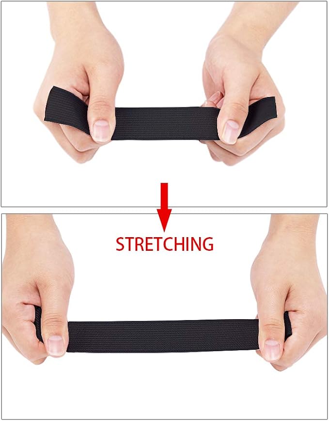 Black Elastic Bands for Wigs, 1 Inch 12 Yard High Elasticity Knit Spool Sewing - Image 6