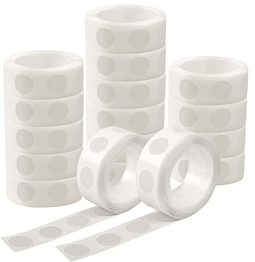 UPINS 300 Pcs Point Dots Balloon Glue Removable Adhesive Point Tape, 3 Rolls Double Sided Dots Stickers for Craft Wedding Decoration
