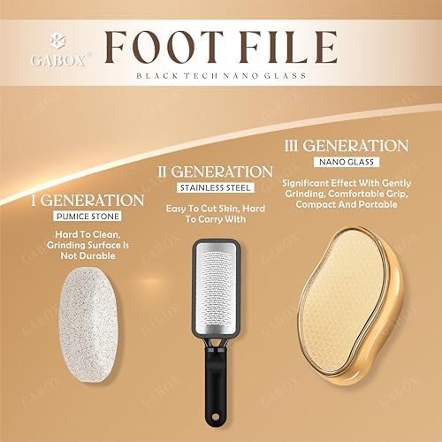 GABOX Nano Glass Pro Foot File, Feet Callus Remover, Dead Skin Exfoliator - Image 4