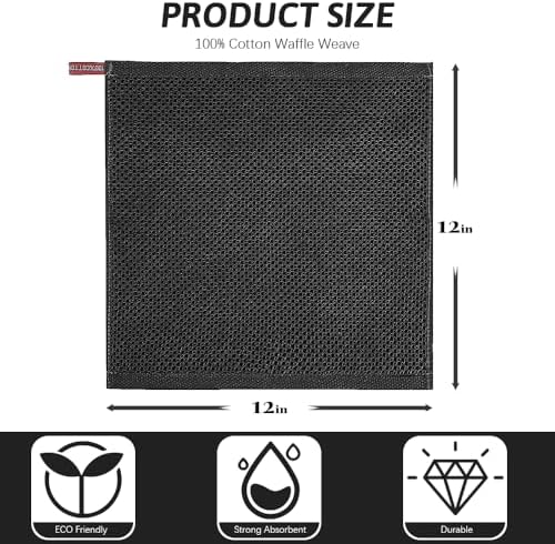 Nialnant 6 Pack Kitchen Towels, 100% Cotton Dish Cloth - Image 2