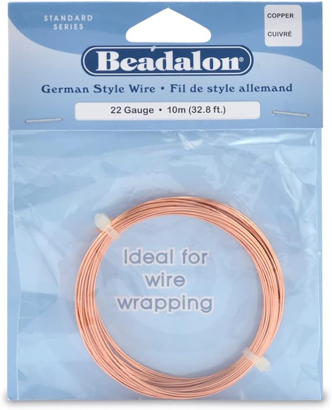 Beadalon German Style Wrapping Wire, 22 Gauge, 10 m / 32.8 ft by Beadalon