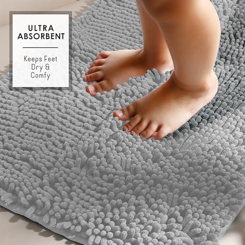 Hearth & Harbor Bathroom Rugs, Chenille Bath Mat - Image 5
