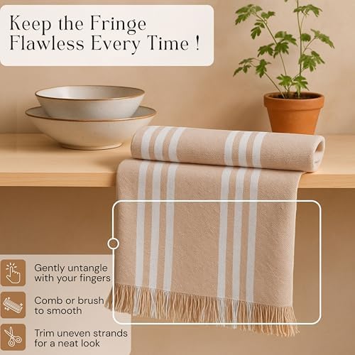 Dish Towels Multicolors 12 Pack, 16x26 Inches, Stripe Kitchen Tea Towels - Image 3