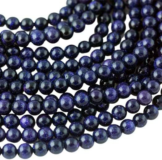 Zenkeeper 108 Pcs Blue Goldstone Beads by Zenkeeper