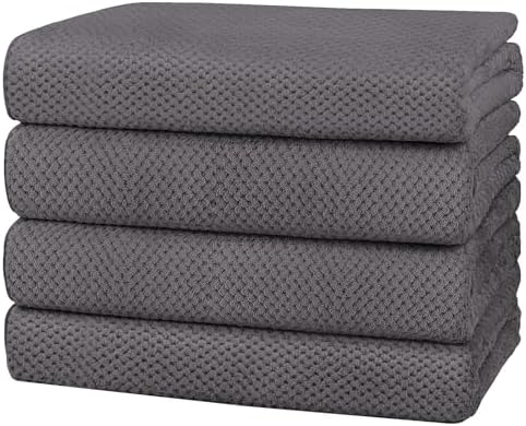 HOMEXCEL 4PK Bath Towel Set, 30x60 in, Absorbent Large Towels by HOMEXCEL