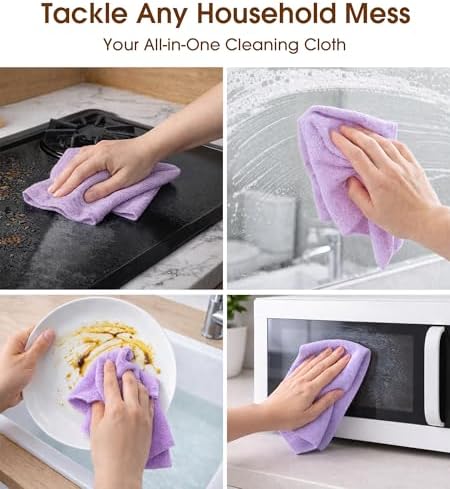 KitchLife Microfiber Cleaning Cloth Roll, 100 Pack - Image 4