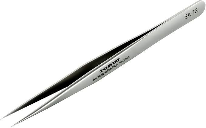 Precision Tweezers, Stainless Steel Pointed Tweezers by TOWOTPrecisionTool