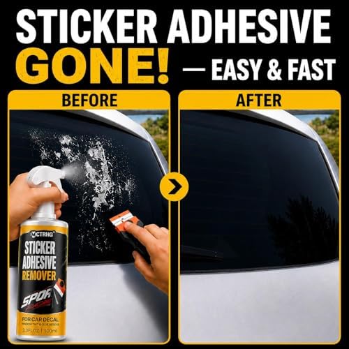 Adhesive Sticker Remover for Removing Car Decal, Window Tint, Glue Residue - Image 3