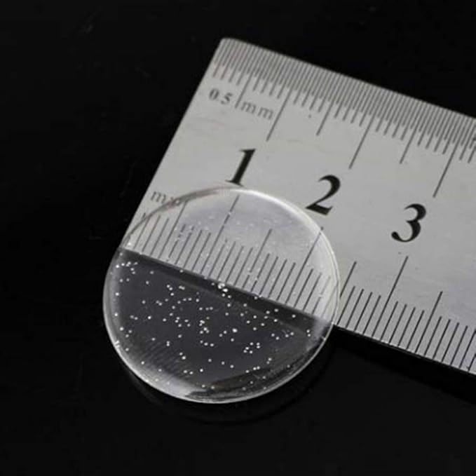 200-Piece Epoxy Resin Dome Stickers – Self-Adhesive Dots for DIY Crafts, Bottle Caps, Hair Bows, Scrapbooks, Jewelry & Pendants,1-Inch,Glitter