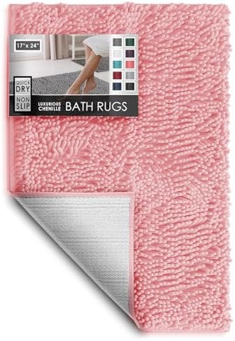Hearth & Harbor Bathroom Rugs, Chenille Bath Mat by HearthHarbor