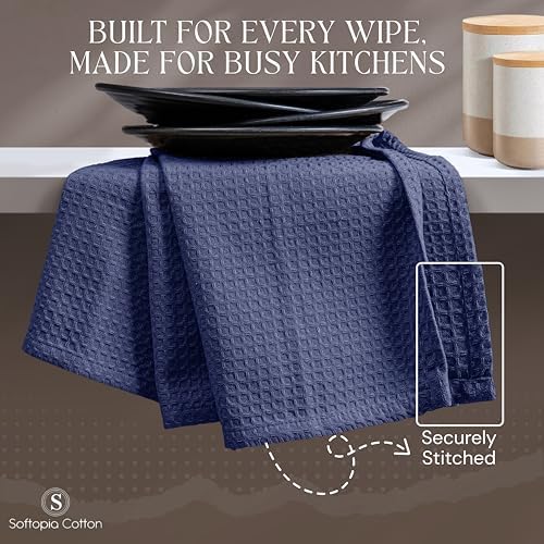 Waffle Weave Dish Towels 12 Pack, 16x26 Inches, Quick Dry Towels - Image 2