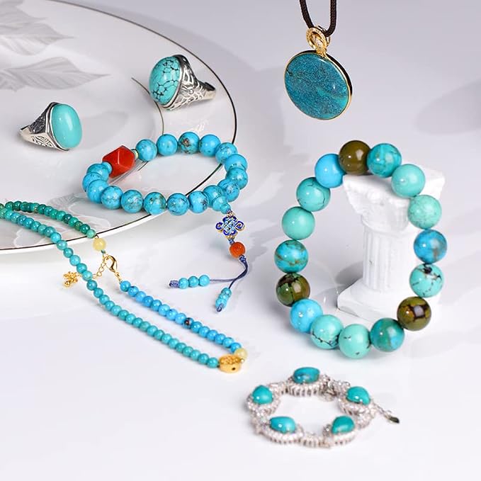 Zenkeeper 108 Pcs Blue Turquoise Beads - Image 4