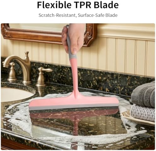 Silicone Squeegee for Shower, and Mirror-Flexible Household Cleaning Tool for - Image 2