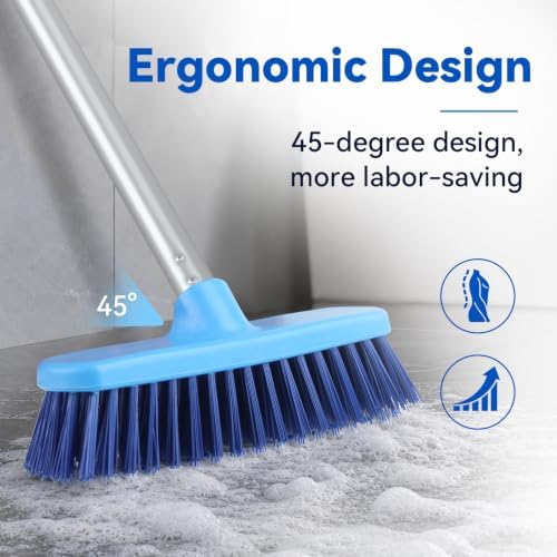 YONILL Deck Scrub Brush with Long Handle - Image 3