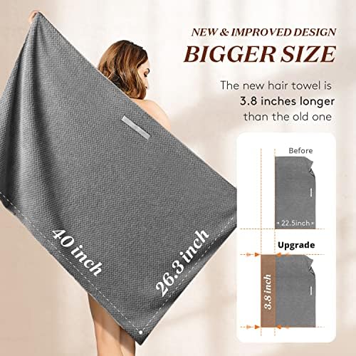YFONG Large Microfiber Hair Towel Wrap - Image 5