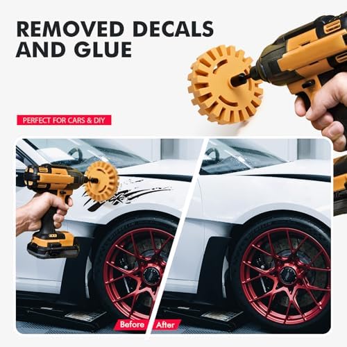 FOSHIO Eraser Wheel for Drill, Decal Remover Wheel - Image 5