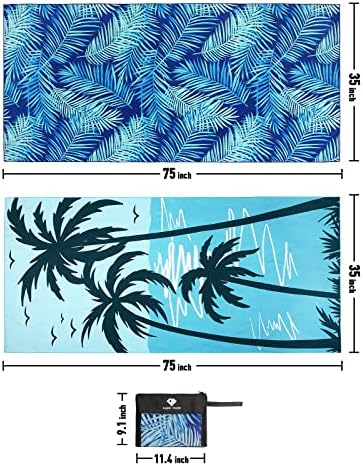 2 Pack Microfiber Beach Towel - Image 6