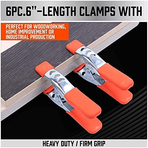 27-Piece 6-Inch Heavy Duty Spring Clamp Set, Large Metal Spring Clamps - Image 5